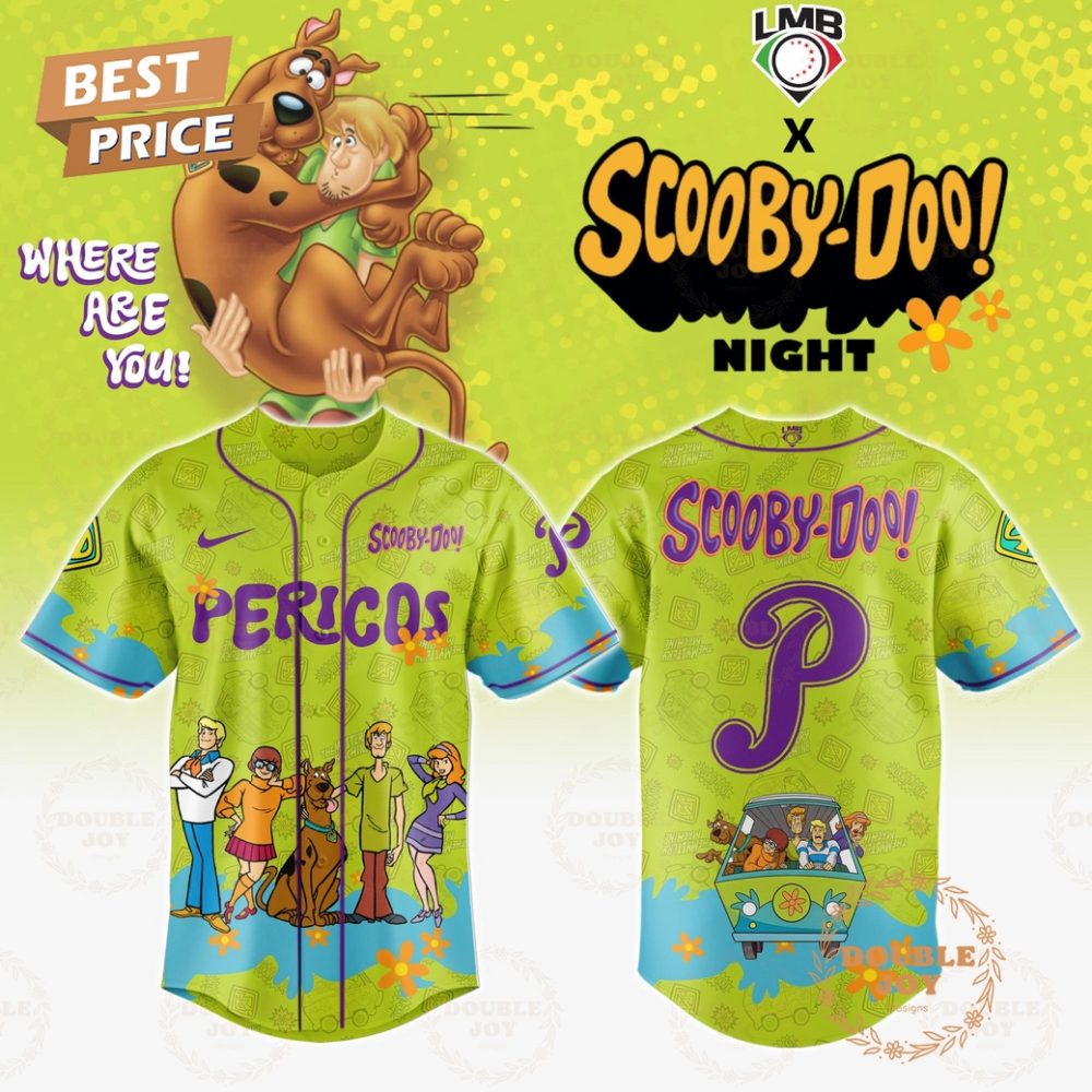 Pericos De Puebla Where Are You! Scooby-Doo! Night 2025 Limited Edition Baseball Jersey