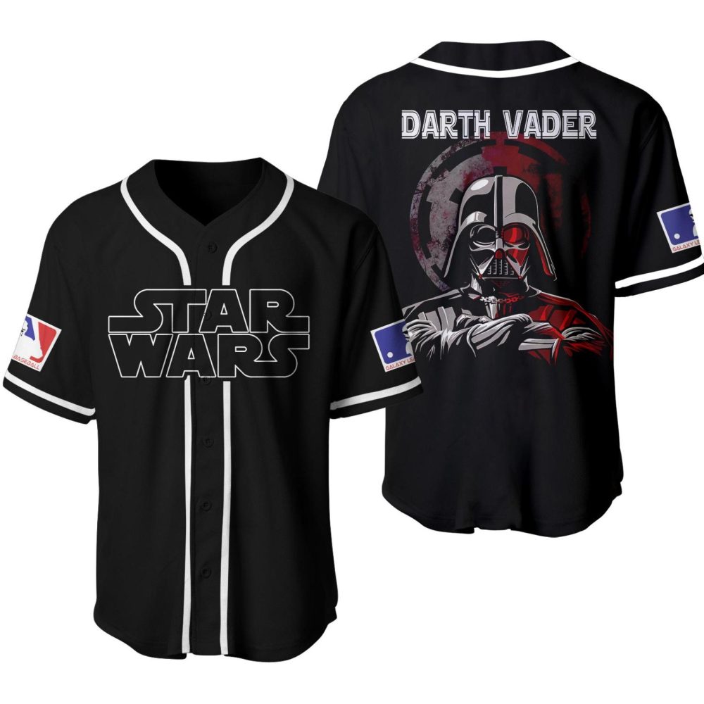 Star Wars Darth Vader Baseball Jersey - Iconic Black Fan Apparel