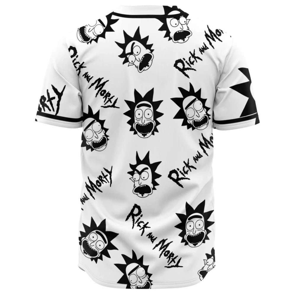 Rick &amp; Morty All-Over Print Baseball Jersey – Unisex Graphic Tee