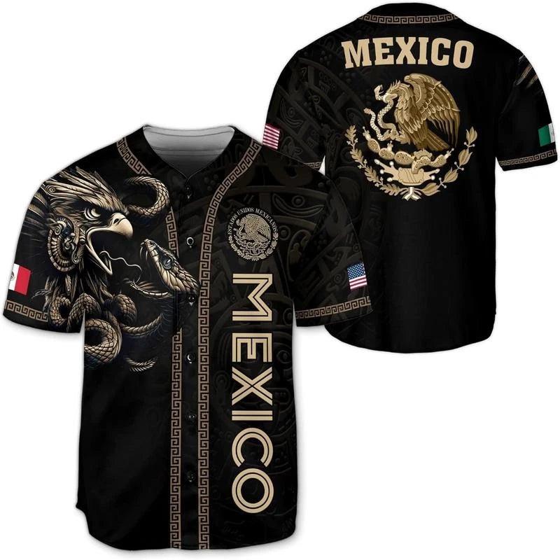 Mexico Heat Baseball Jersey – Sporty &amp; Stylish Button-Up