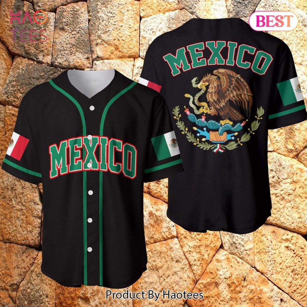 Stylish Mexico Baseball Jersey - Vibrant Design, National Pride Apparel