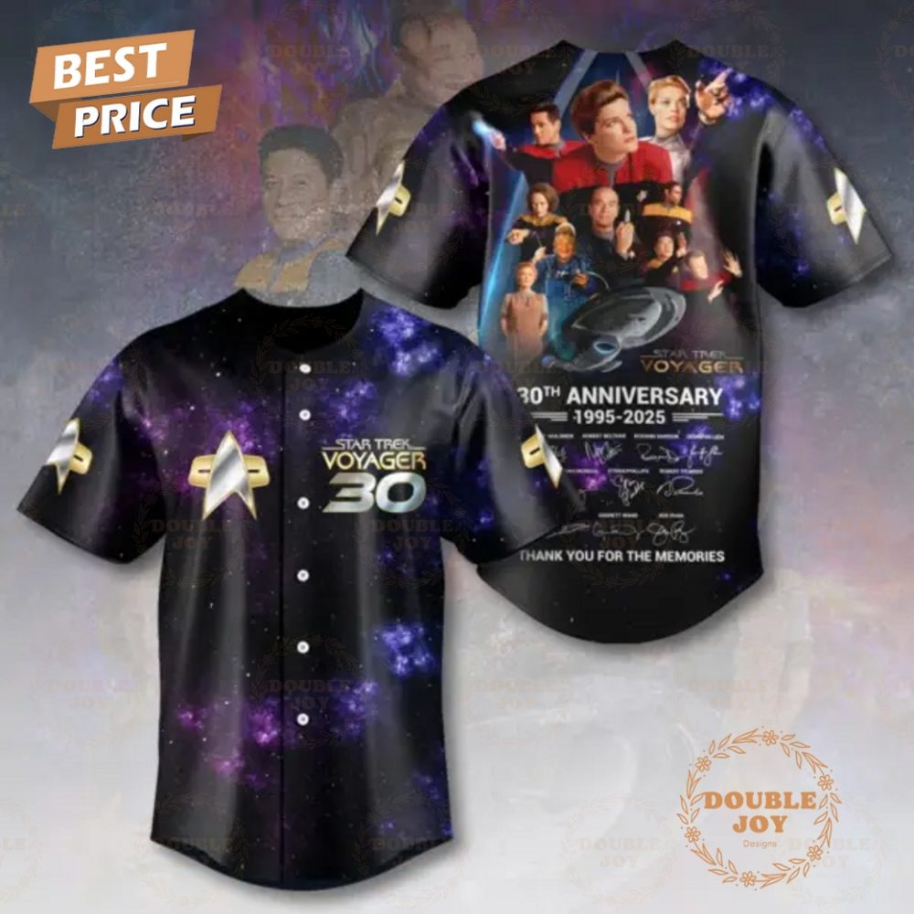 Star Trek 30Th Anniversary 1995-2025 Baseball Jersey