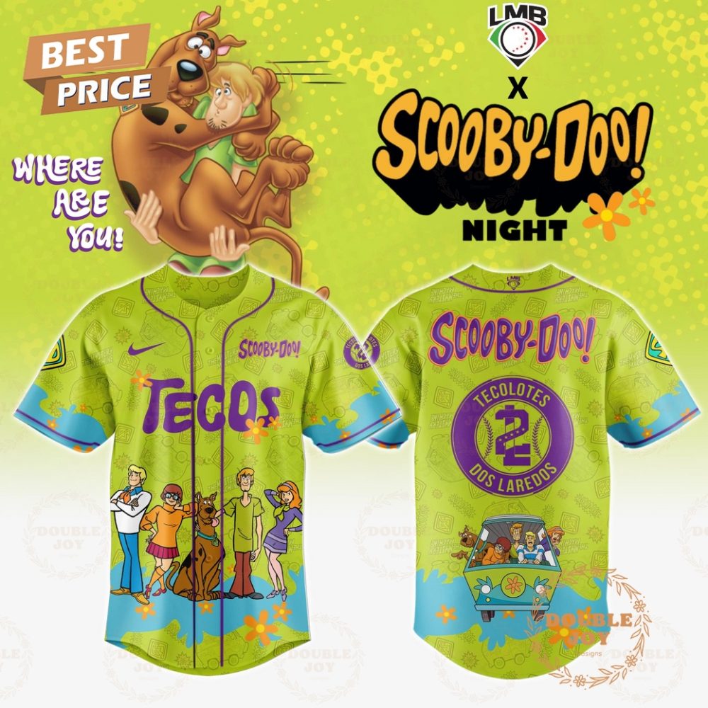 Tecolotes De Los Dos Laredos Where Are You! Scooby-Doo! Night 2025 Limited Edition Baseball Jersey