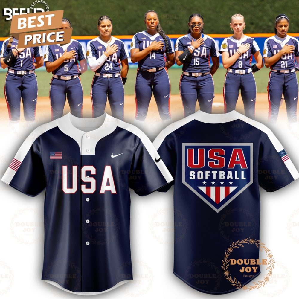 Usa Softball Team 2025 Limited Edition Baseball Jersey - Navy
