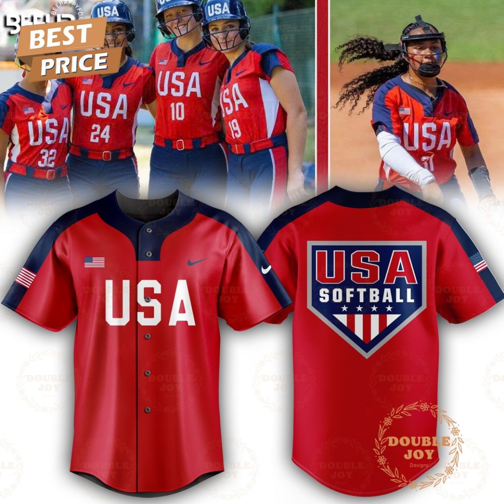 Usa Softball Team 2025 Limited Edition Baseball Jersey - Red