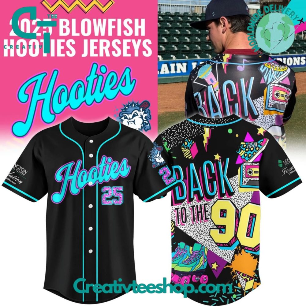 Lexington County Blowfish X Hooties "Back To The Nineties" 2025 Special Baseball Jersey