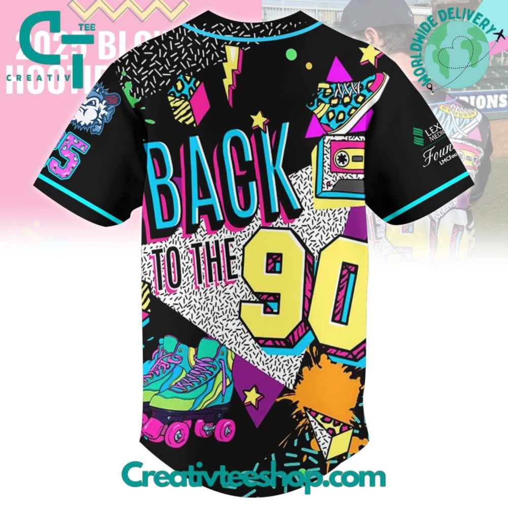 Lexington County Blowfish X Hooties "Back To The Nineties" 2025 Special Baseball Jersey